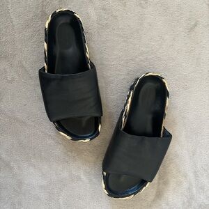 SIMON MILLER Black Slide Sandals